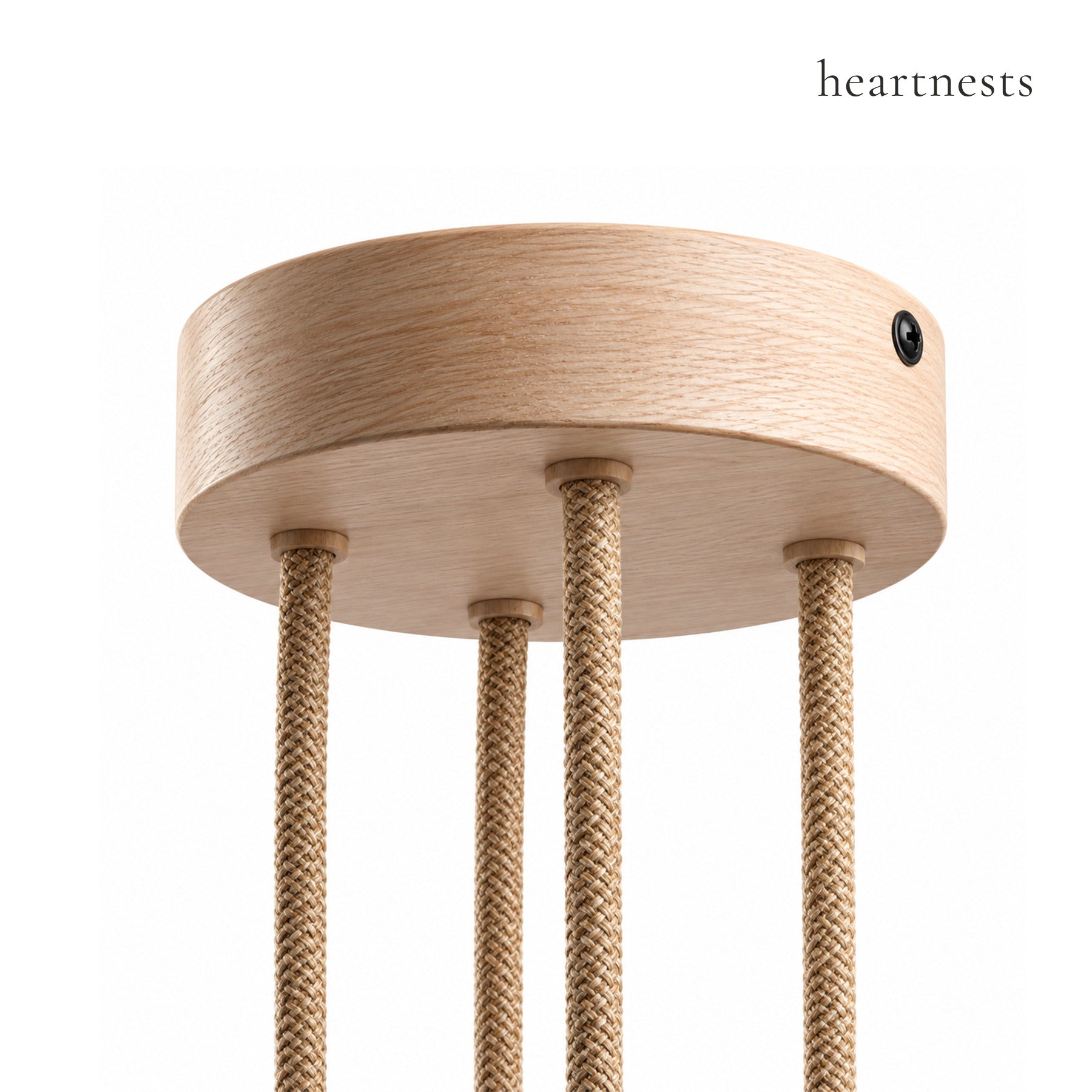 4-Light Wooden Ceiling Rose Kit