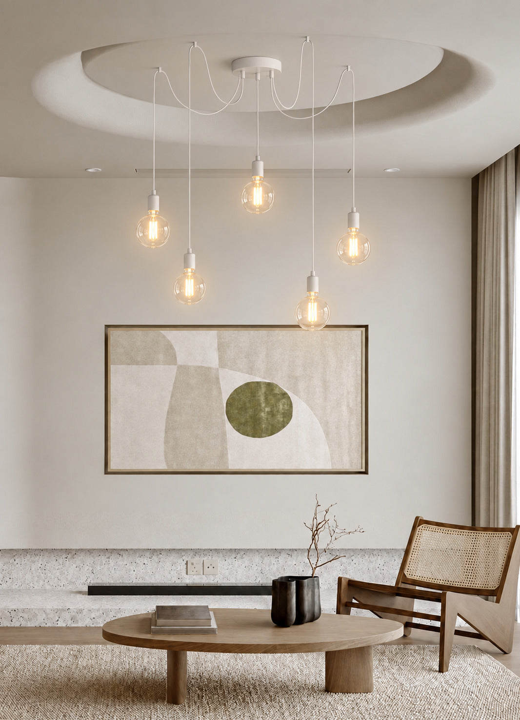 5-Light Metal Ceiling Rose Kit