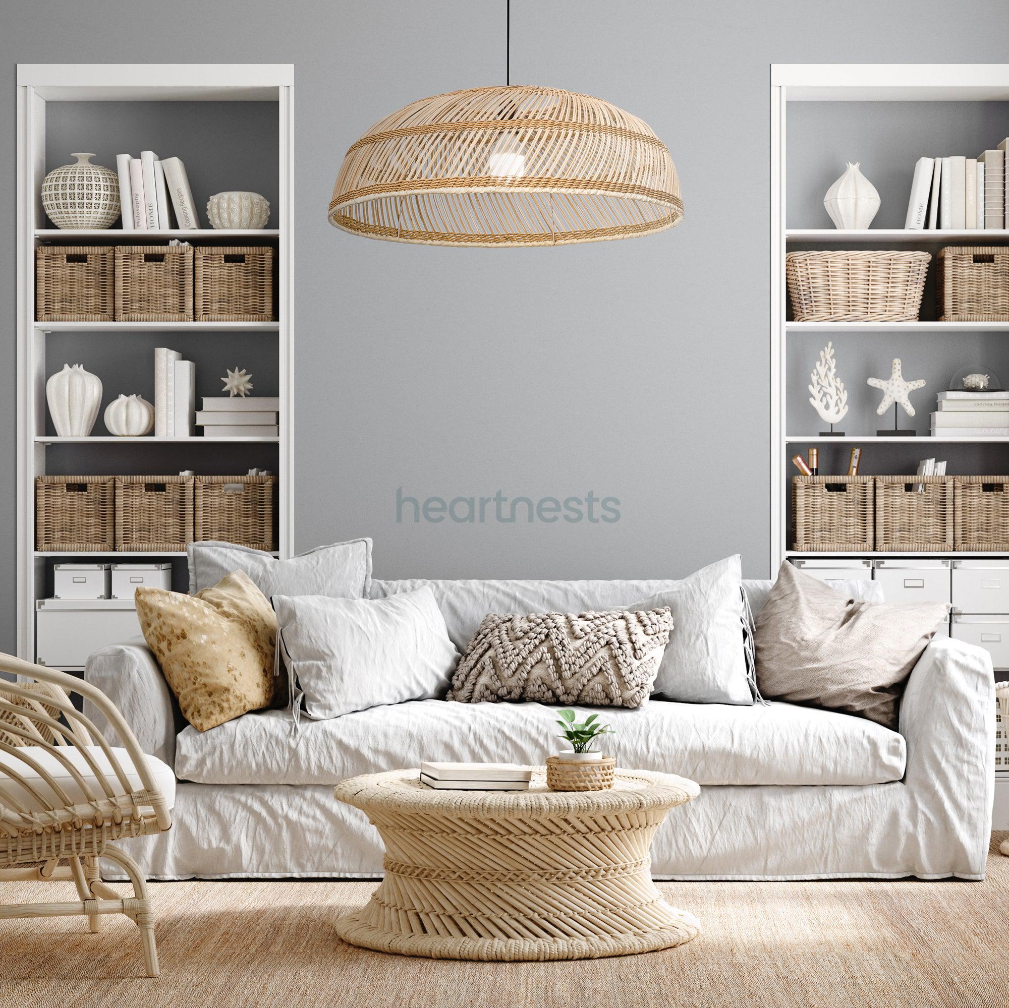 Chelsea Rattan Pendant Light - Handwoven Cane Rattan