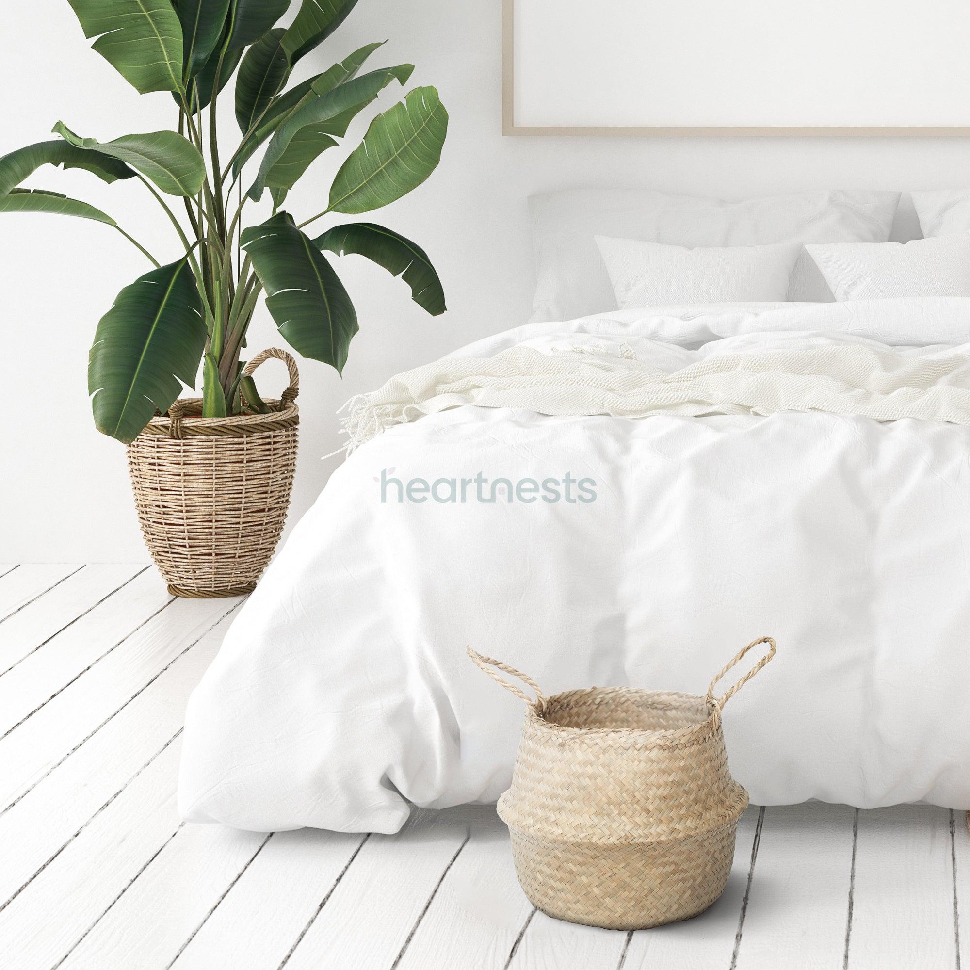 Euca Storage Basket Woven Seagrass Belly Basket