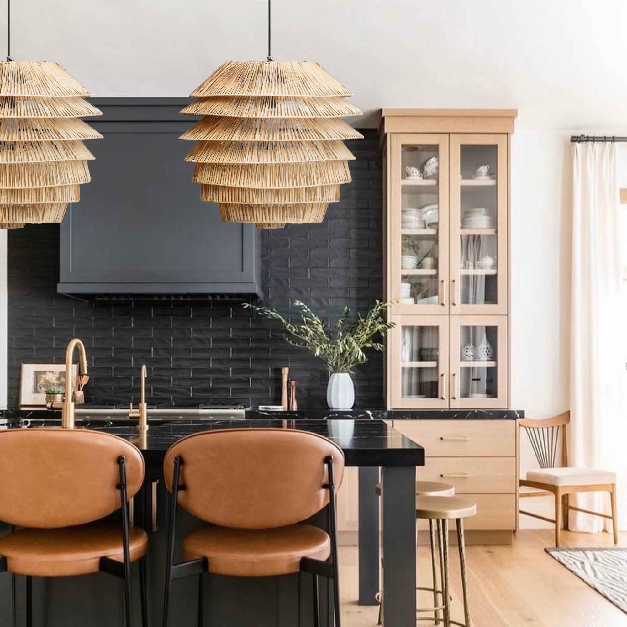 Selena Rattan Pendant Light