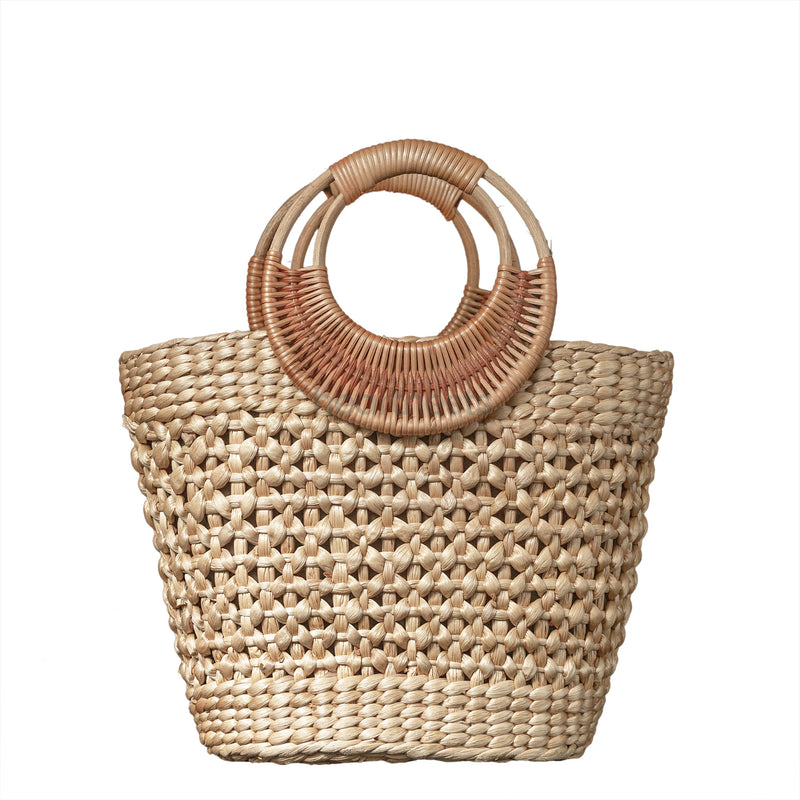 Heartnests' Lafi Wicker Fashion Bag is on white background