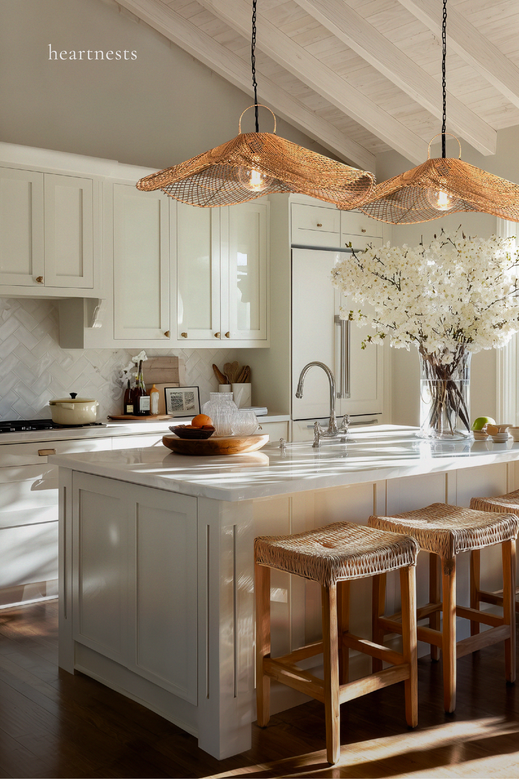 Saint Clemente Rattan Pendant Light - Handwoven Cane Rattan