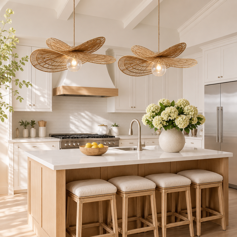 Solara Jute Pendant Light – Handwoven Natural Fibre