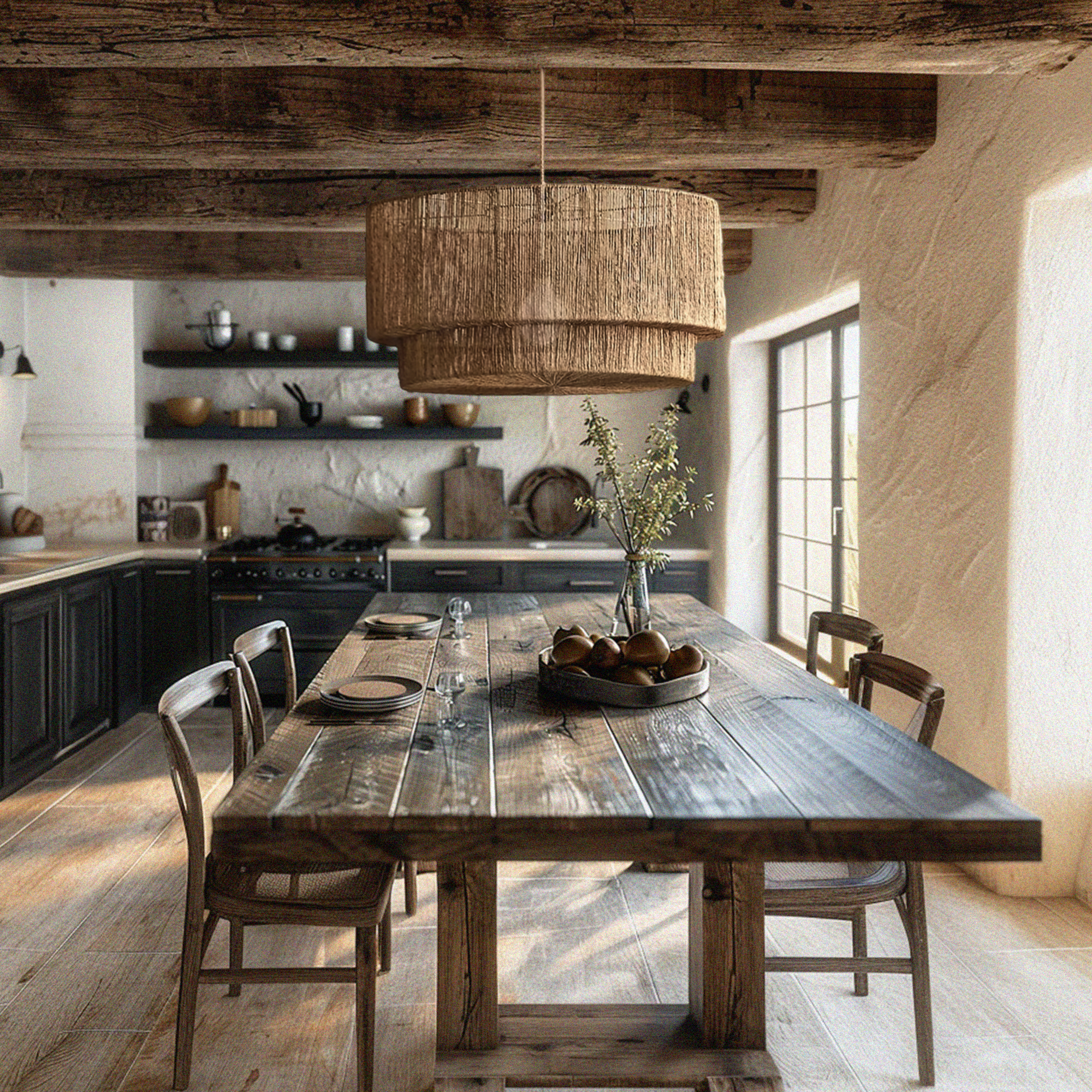 Lumina Jute Pendant Light - Handwoven natural rattan