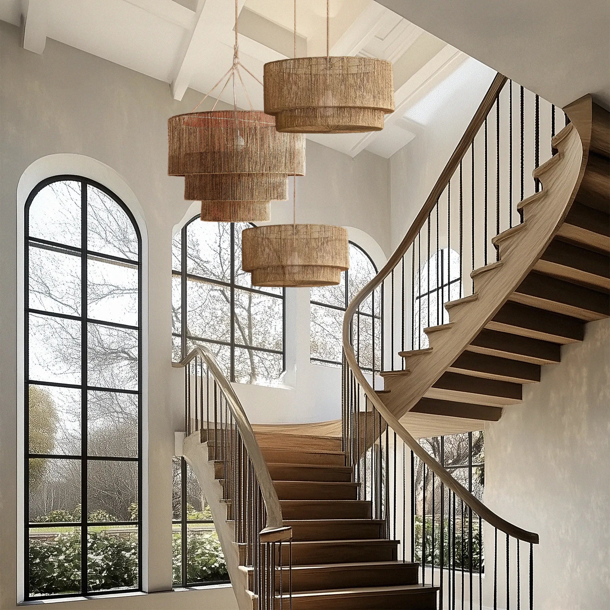 Lumina & Kasey Jute Pendant Light Bundle