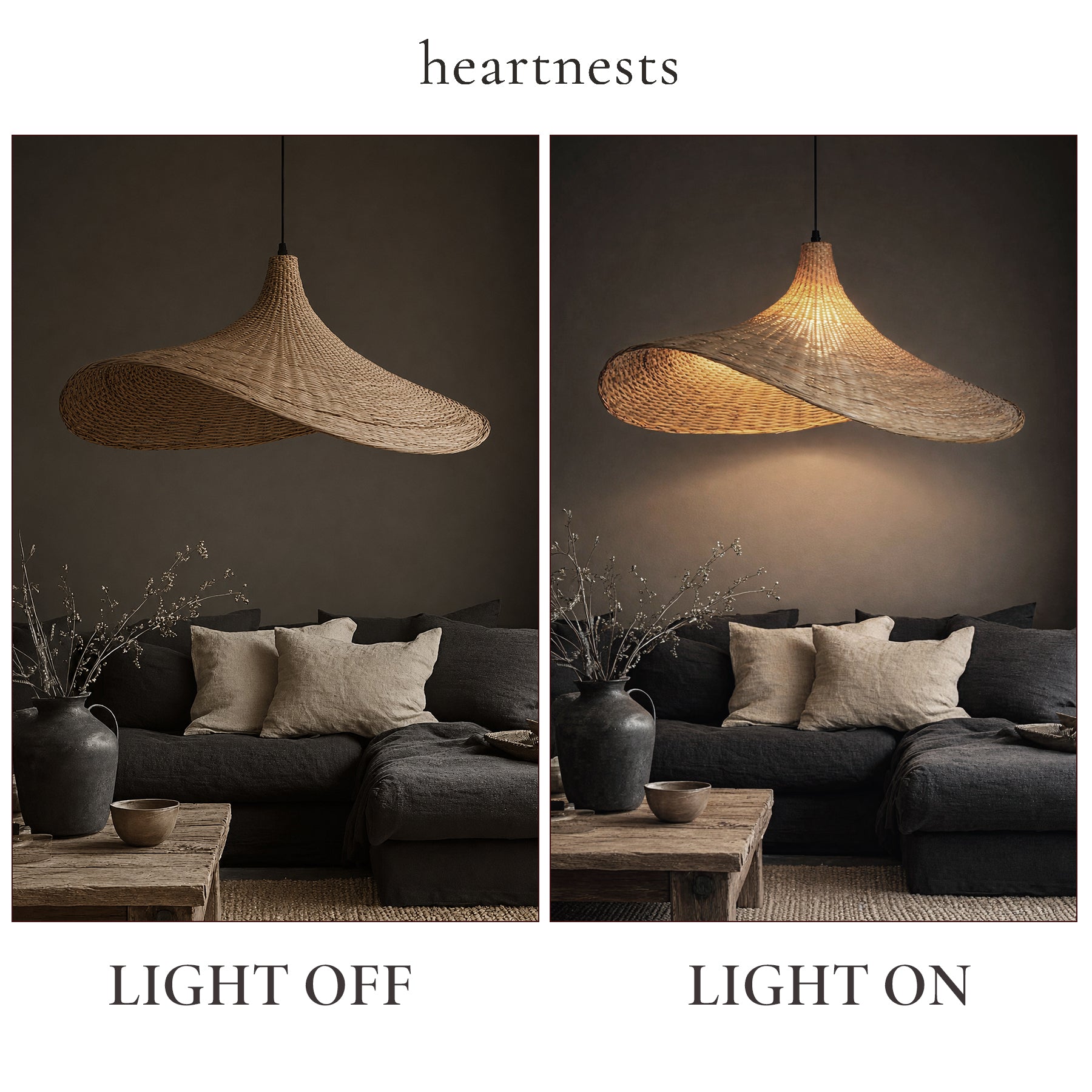 Mexica Rattan Pendant Light - Handwoven Cane Rattan