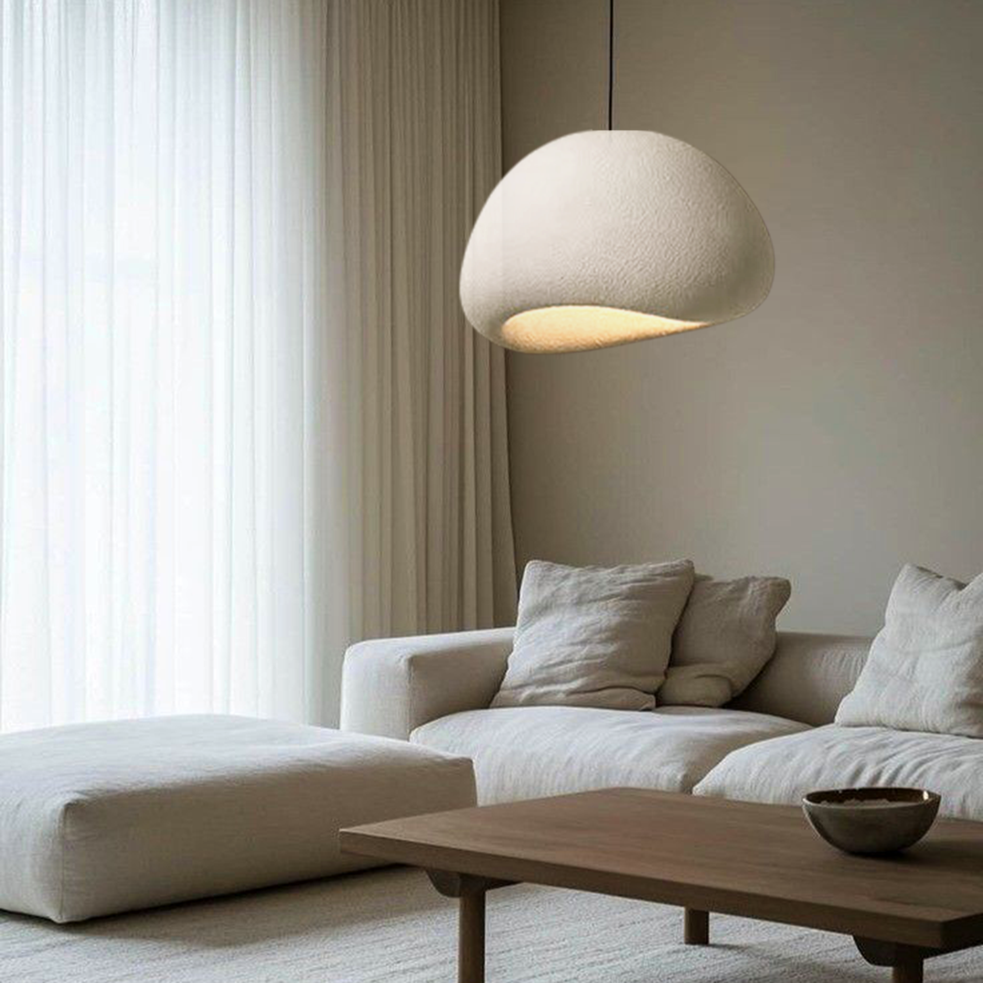 Nalia L Resin Pendant Light - Polyester