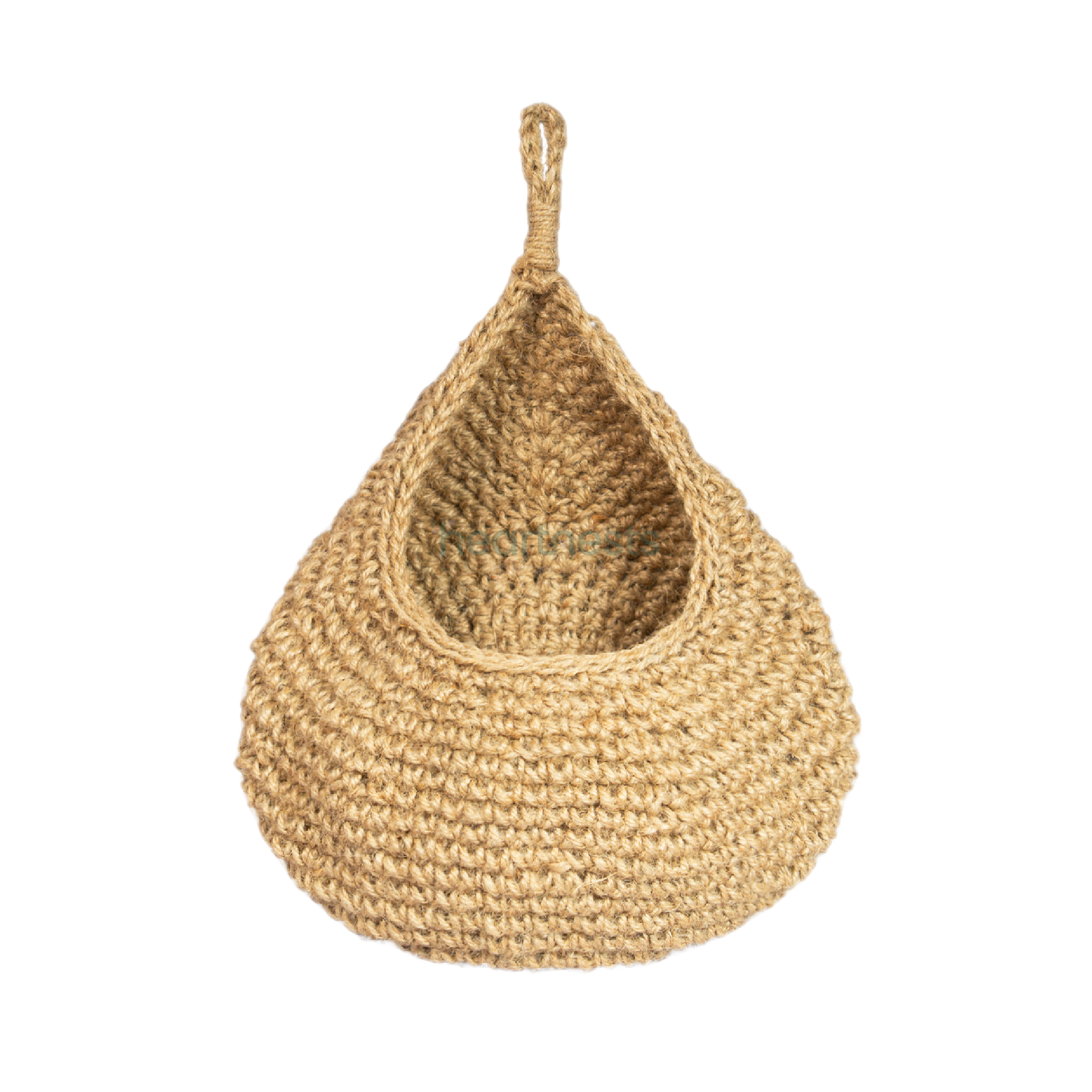 A Hearnests' Onia Seagrass Wall Storage Basket is on white background