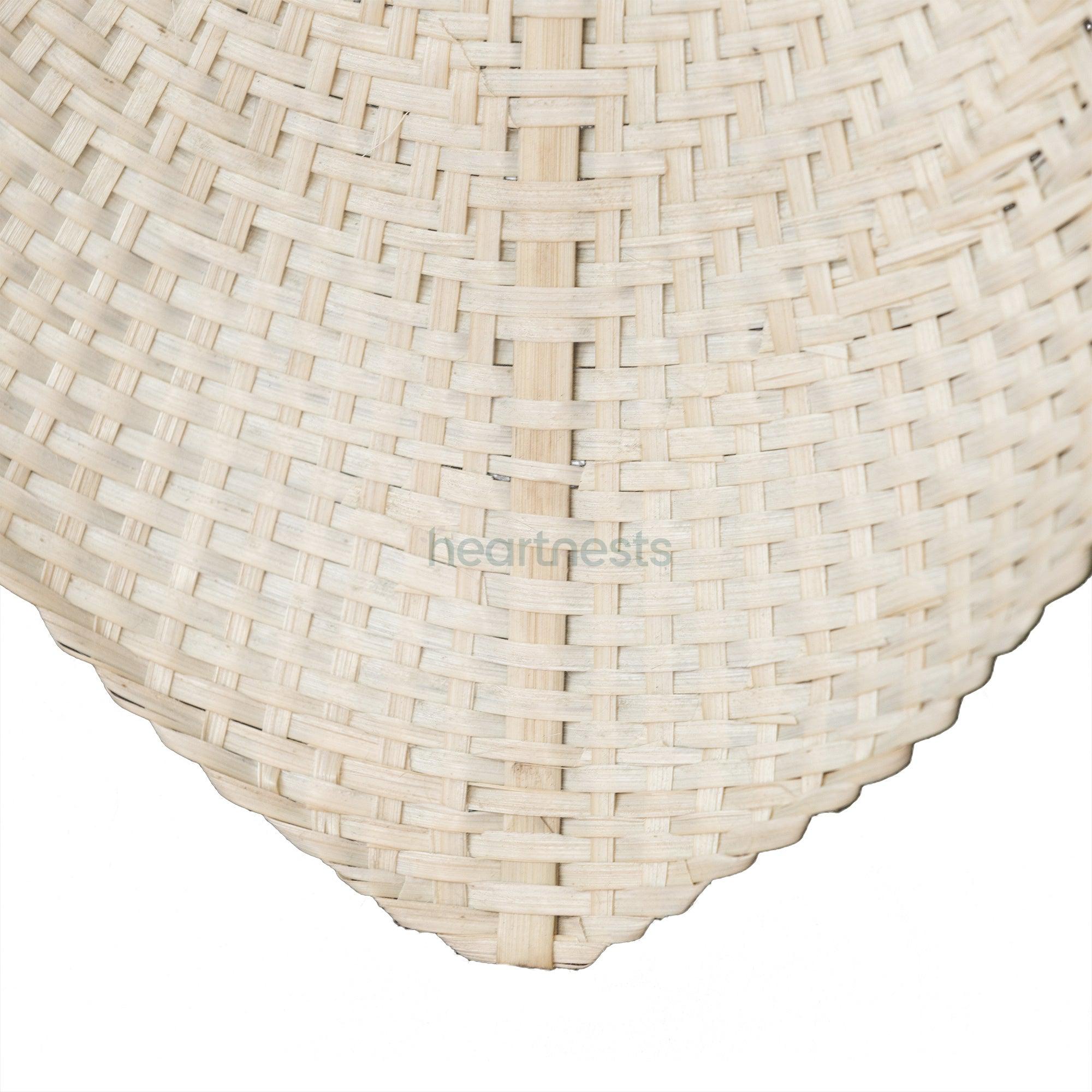 A bottom corner of eartnests' Fan Wall Decor is magnified and looked closely