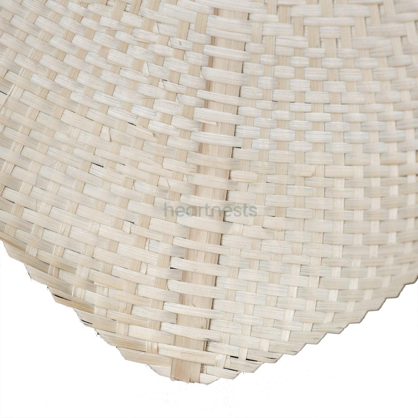 A bottom corner of eartnests' Fan Wall Decor is magnified and looked closely