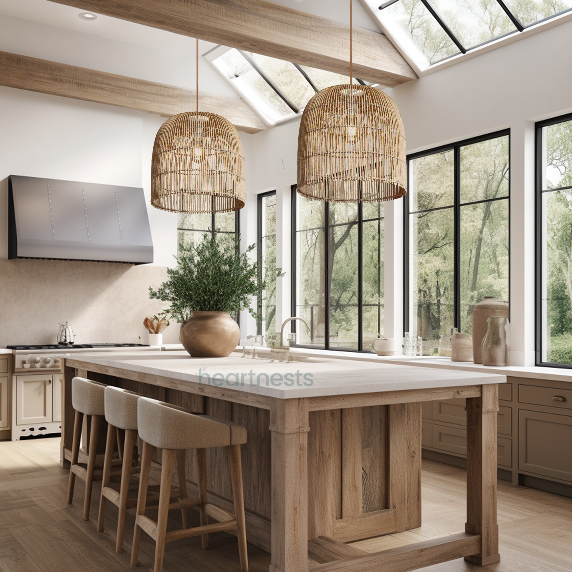 Tila Handmade Rattan Pendant Light