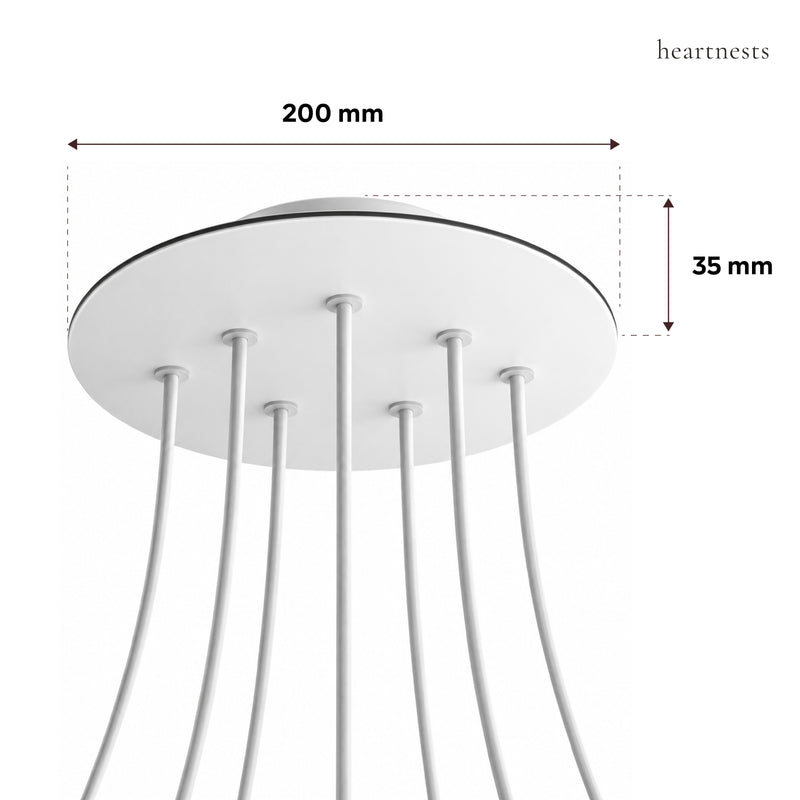 Customisable Large Ceiling Rose – 200 mm