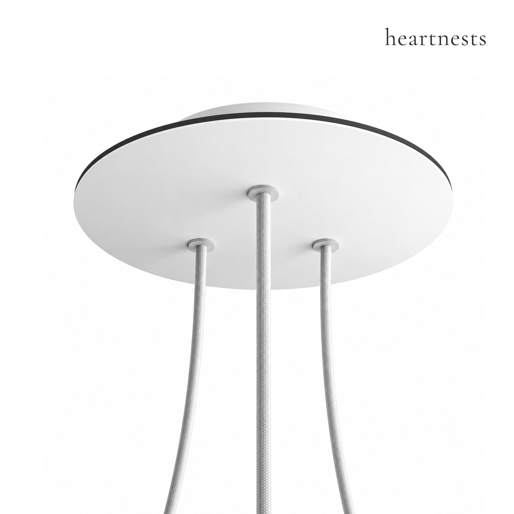 Large 3-Light Round Ceiling Rose – 200 mm