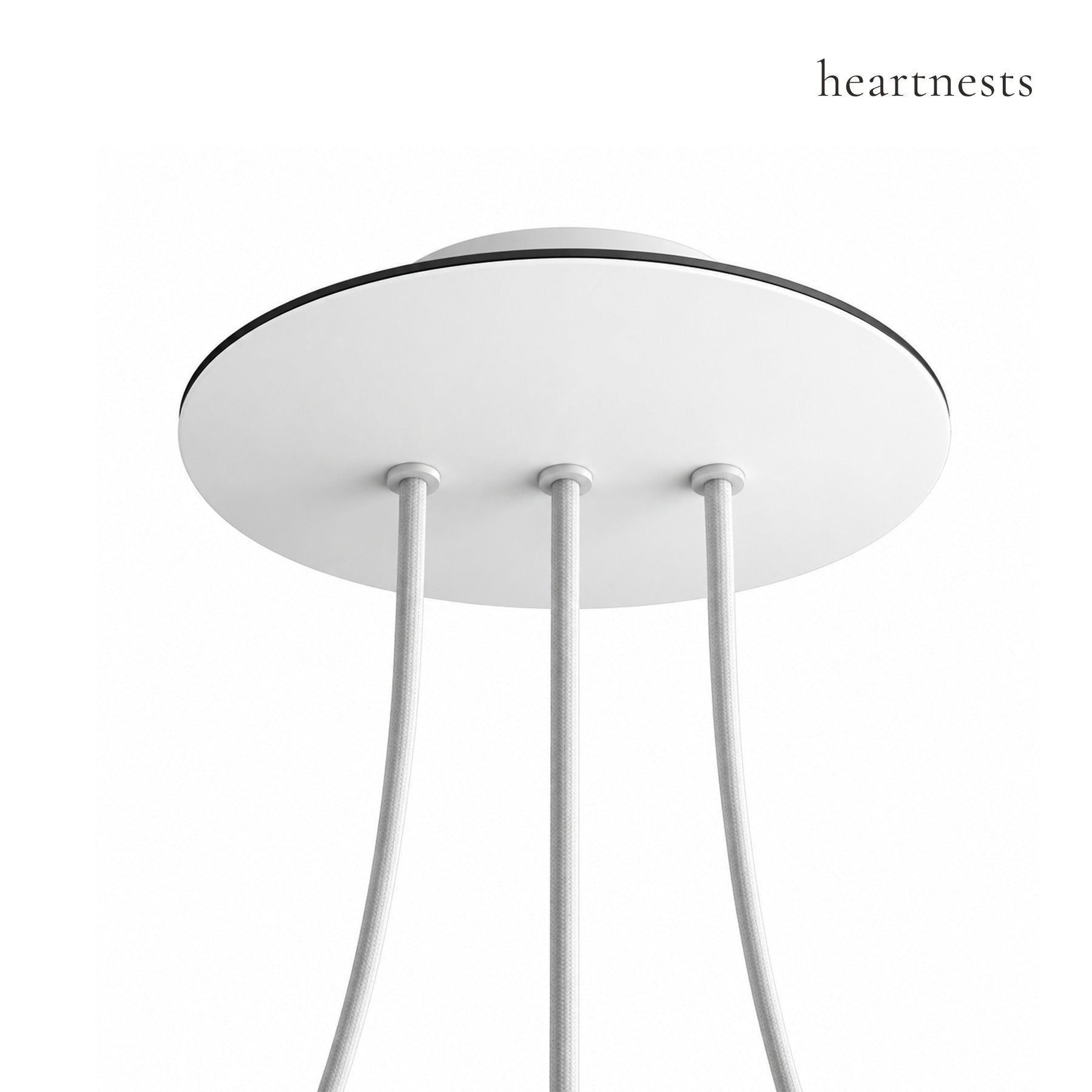 Large Linear 3-Light Ceiling Rose – 200 mm