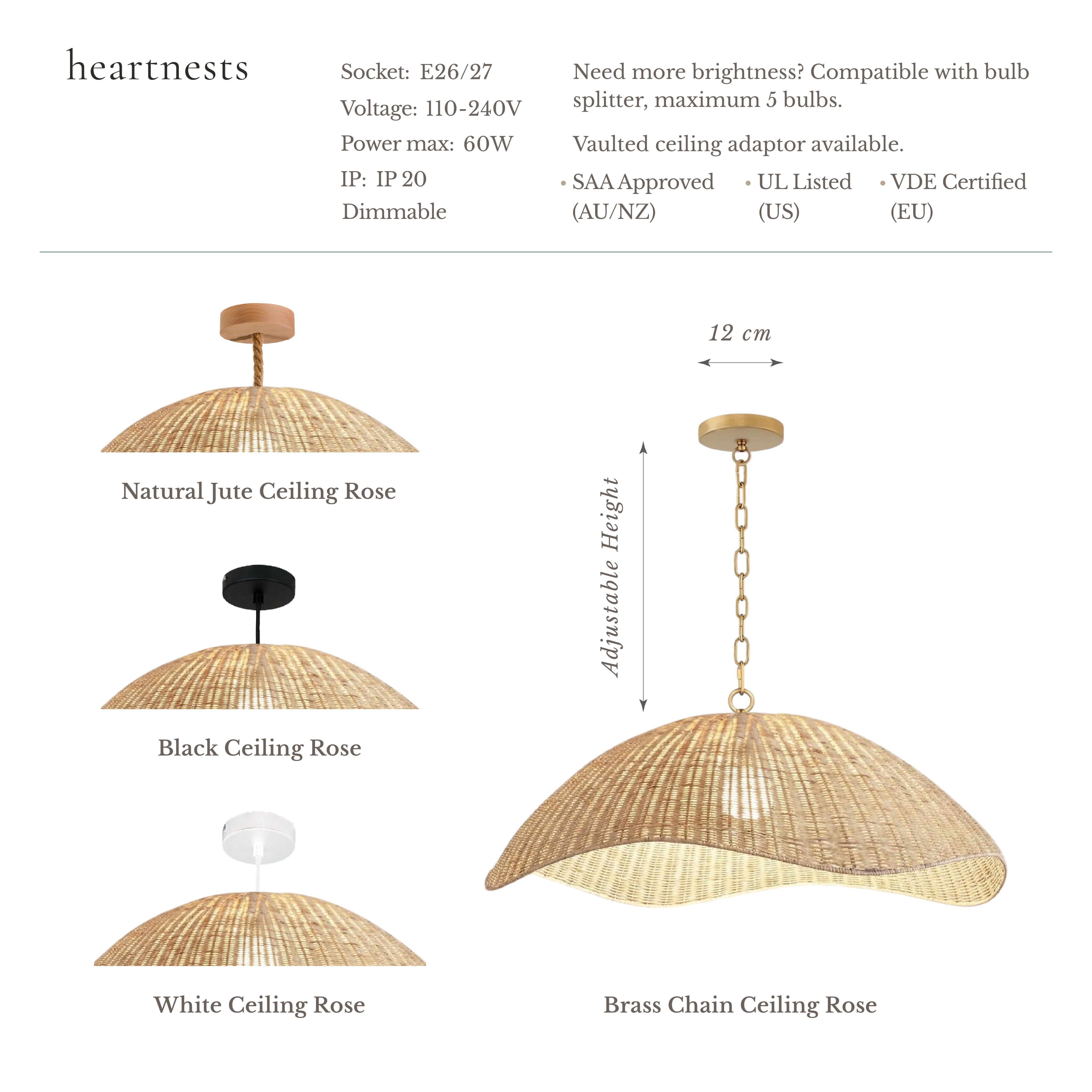 Nantucket Rattan Pendant Light – Sculptural Woven Design