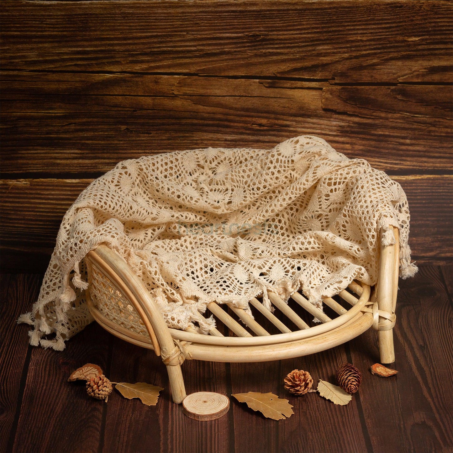 Lily Handmade Rattan Baby Props. Sustainable Newborn Photography