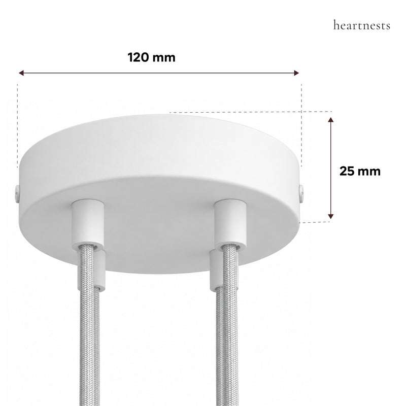 4-Light Metal Ceiling Rose Kit