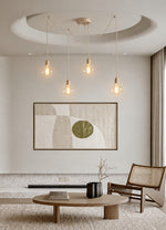 4-Light Wooden Ceiling Rose Kit
