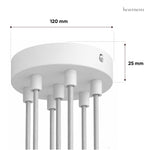 7-Light Metal Ceiling Rose Kit