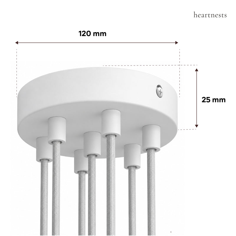 7-Light Metal Ceiling Rose Kit