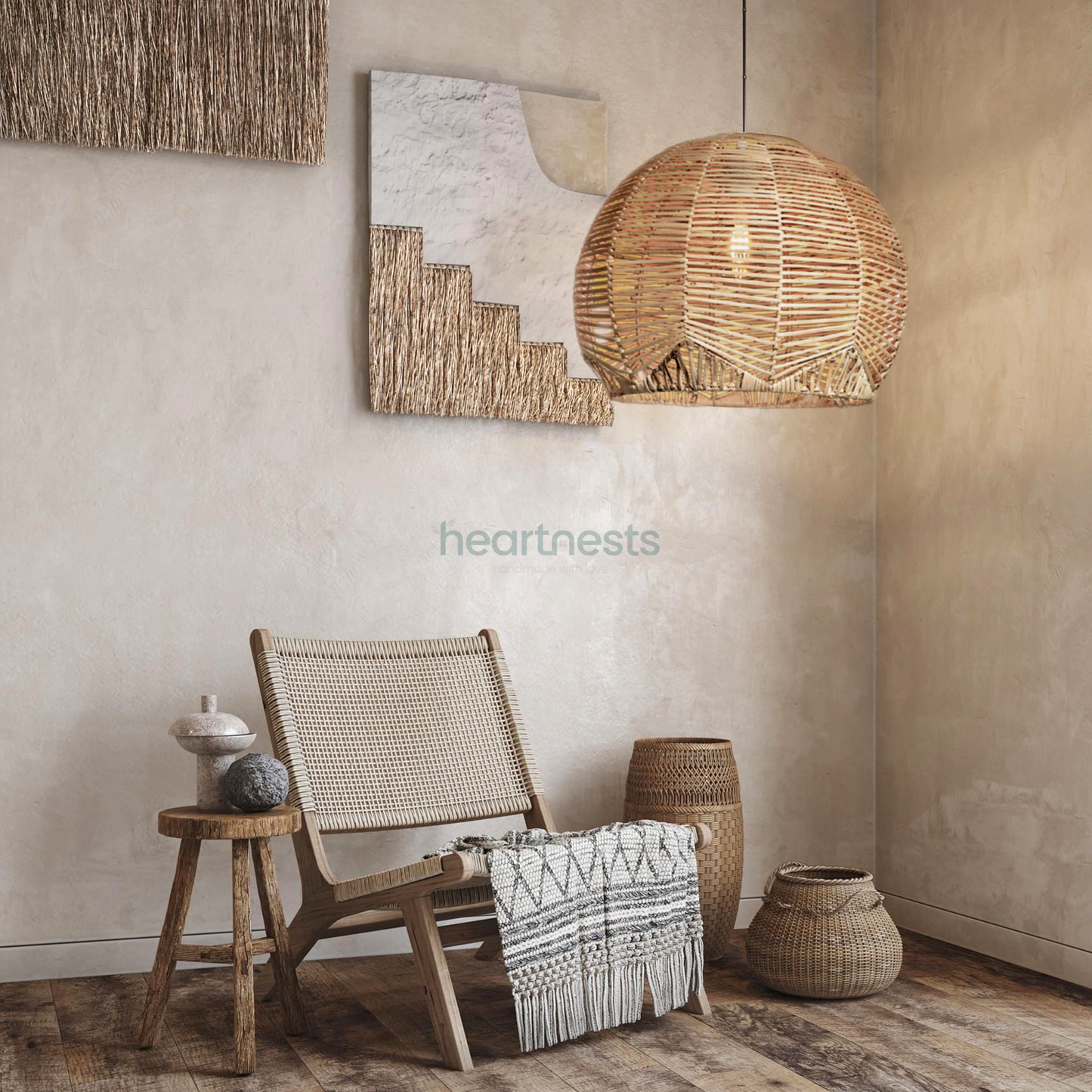 Banksias Handmade Rattan Pendant Light