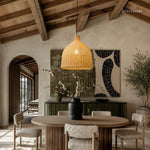 Baleria Rattan Pendant Light - Handwoven Cane Rattan