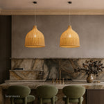 Baleria Rattan Pendant Light - Handwoven Cane Rattan