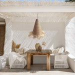 Bora Seagrass Pendant Light - Handwoven Organic Seagrass