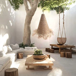 Bora Seagrass Pendant Light - Handwoven Organic Seagrass