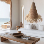 Bora Seagrass Pendant Light - Handwoven Organic Seagrass