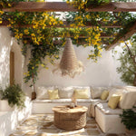 Bora Seagrass Pendant Light - Handwoven Organic Seagrass