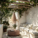 Bora Seagrass Pendant Light - Handwoven Organic Seagrass