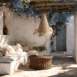 Bora Seagrass Pendant Light - Handwoven Organic Seagrass