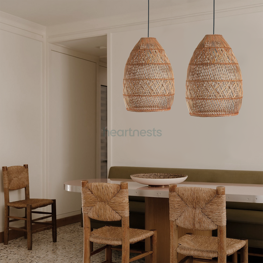 Brighton Rattan Pendant Light Size D35cm. Hot Trend 2023-2024