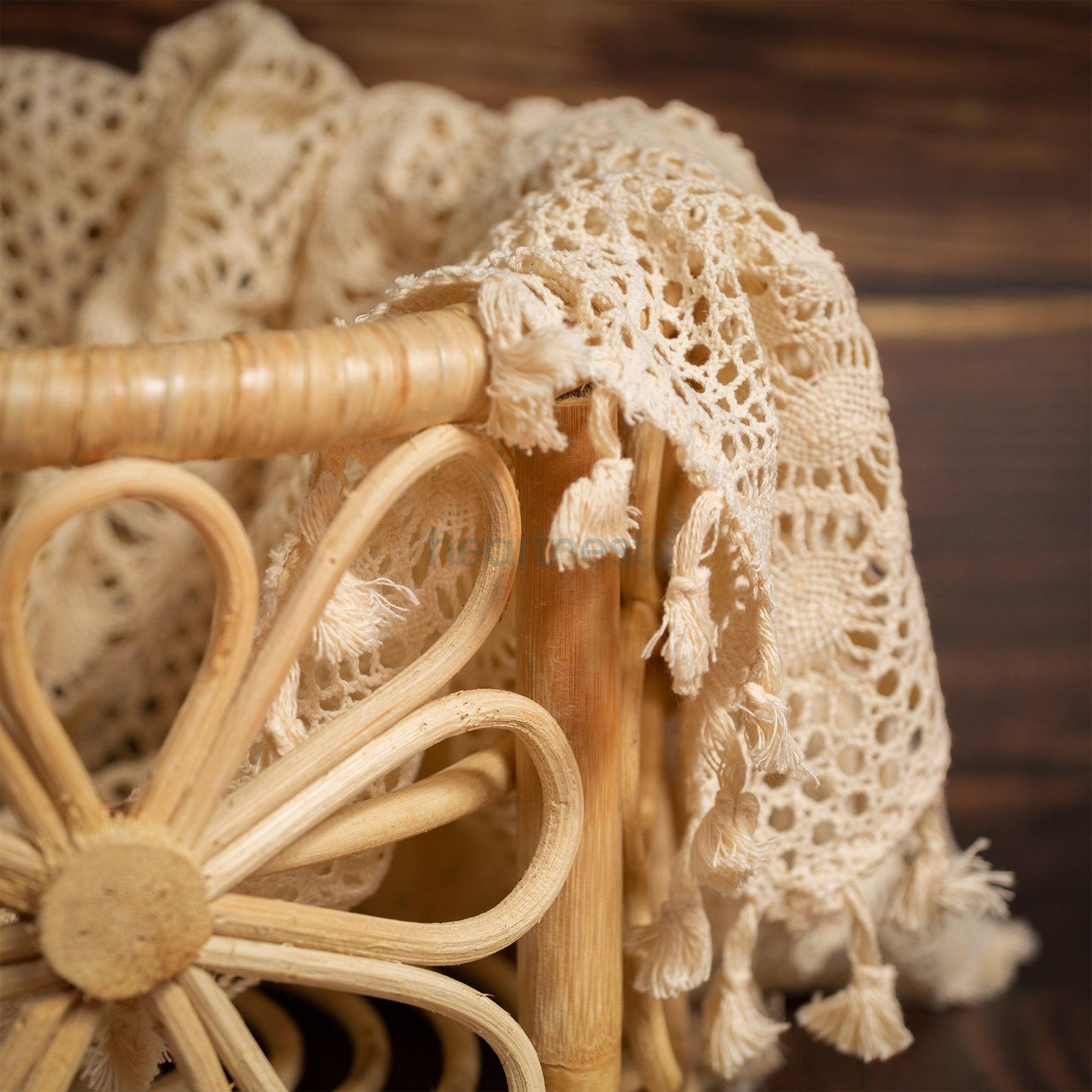 Daisy Handmade Rattan Baby Props. Sustainable Newborn Photography