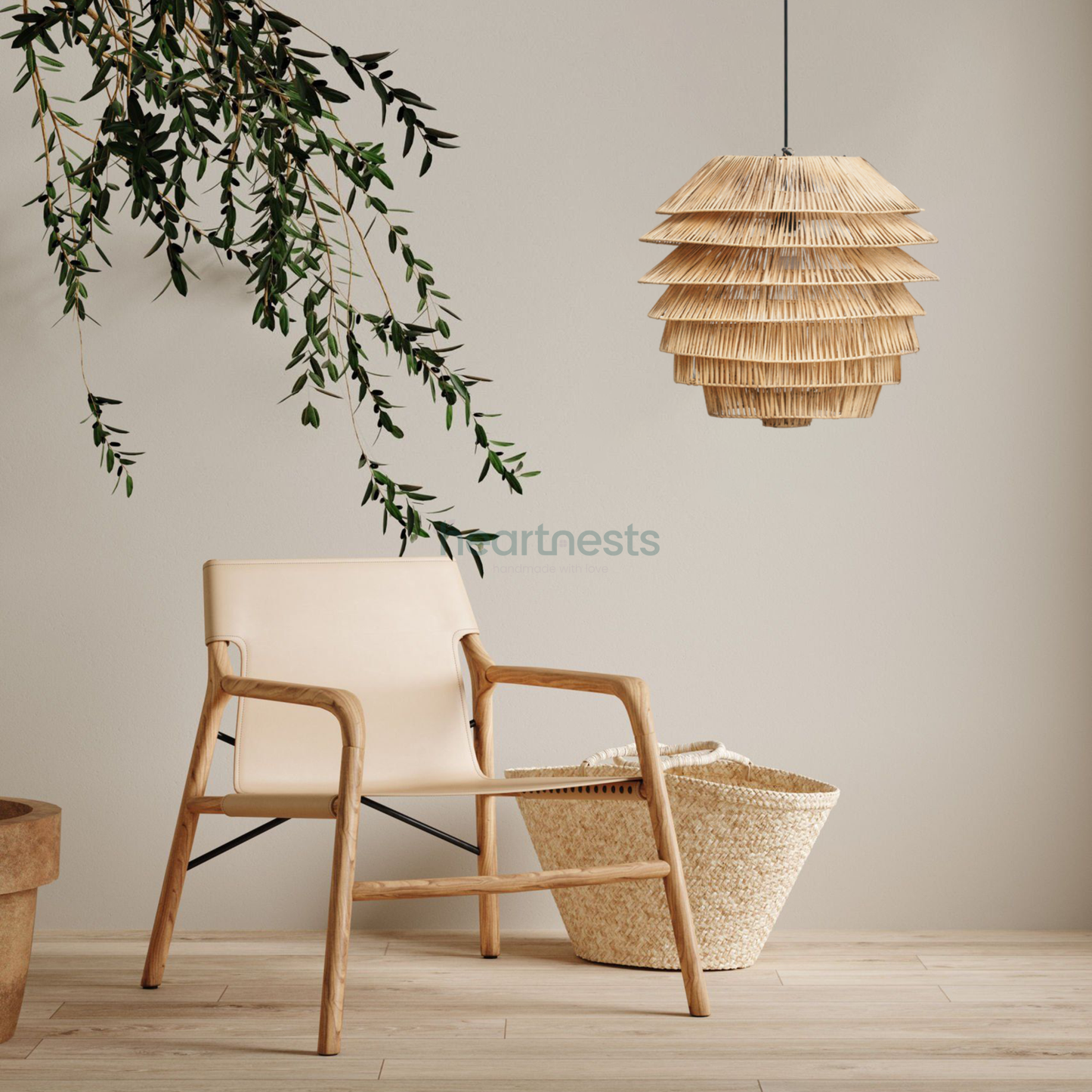 Selena Rattan Pendant Light