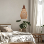 Hibicus A Rattan Pendant Light - Handwoven natural rattan
