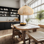 Hibicus B Rattan Pendant Light - Handwoven natural rattan