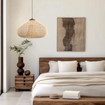 Hibicus B Rattan Pendant Light - Handwoven natural rattan