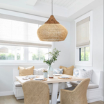 Hibicus C Rattan Pendant Light - Handwoven natural rattan