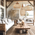 Hibicus Rattan Pendant Light Bundle Set of 3 - Handwoven Cane Rattan