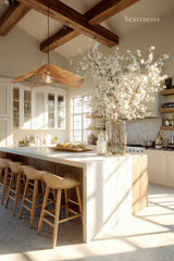 San Clemente Rattan Pendant Light - Handwoven Cane Rattan