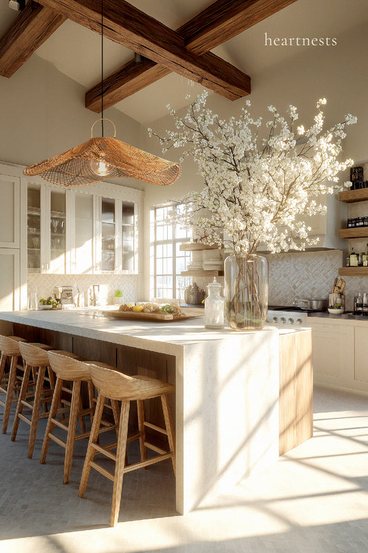 San Clemente Rattan Pendant Light - Handwoven Cane Rattan