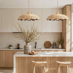 Isle Rattan Pendant Light - Handwoven Cane Rattan Ceiling Lamp