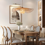Kauai Bamboo Pendant Light Sculptural Design
