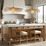 Kauai Bamboo Pendant Light Sculptural Design