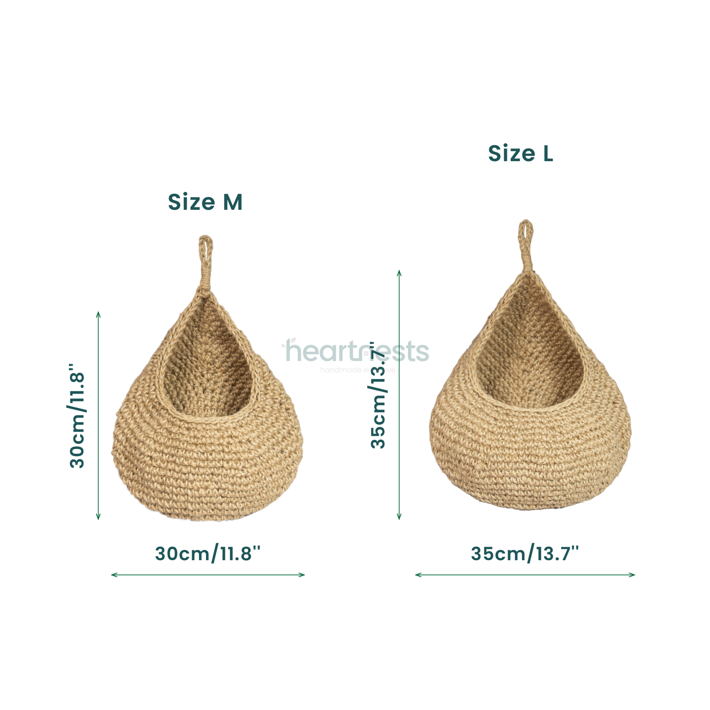 Onia Seagrass Hanging Basket - Set of 2