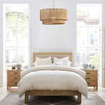 Lumina Jute Pendant Light - Handwoven natural rattan