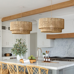 Lumina Jute Pendant Light - Handwoven natural rattan